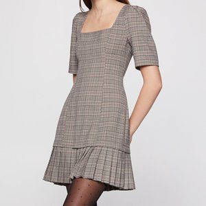 NWOT BCBGeneration Plaid Ruffle Mini Dress